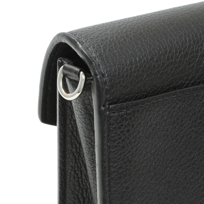 Exclusive Louis Vuitton Black Calfskin Mylockme Chain Pochette — Alternate View 8