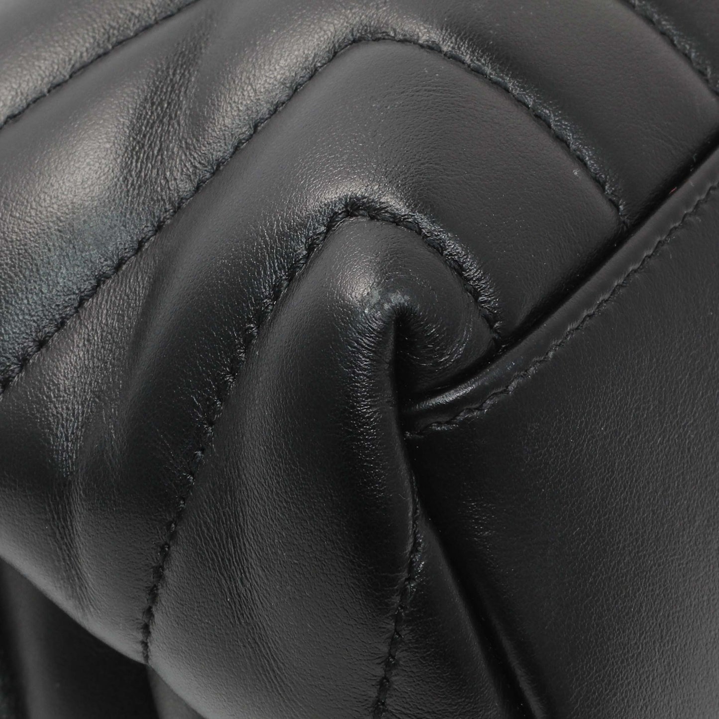 Exclusive Saint Laurent Black Calfskin Medium Loulou — Lifestyle View