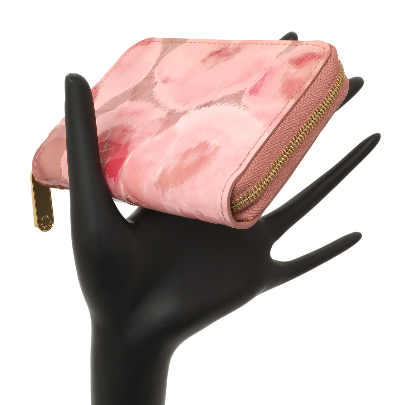 Exclusive Louis Vuitton Rose Velours Vernis Ikat Zippy Coin Purse — Alternate View 7