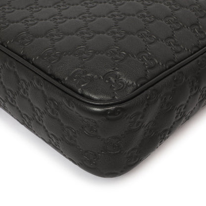 Exclusive Gucci Black Guccissima Messenger Bag — Alternate View 7