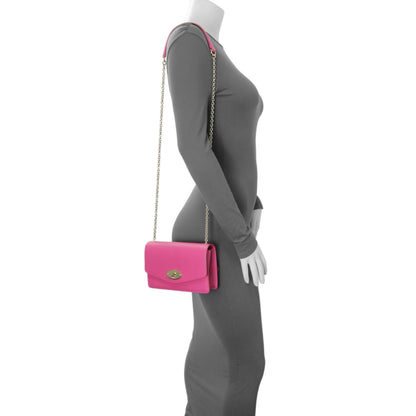 Exclusive Mulberry Pink Grained Calfskin Small Darley Crossbody — Lifestyle View
