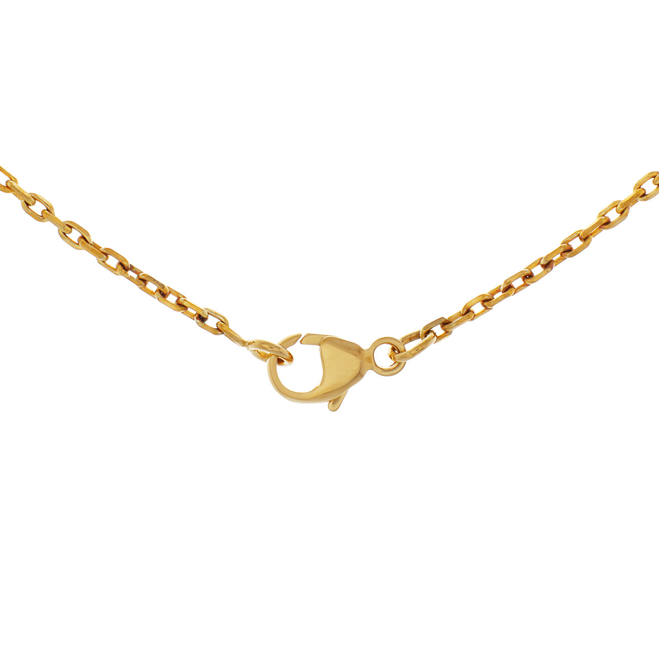 Exclusive Hermes Yellow Gold Black Lacquer Mini Pop H Pendant Necklace — Side View
