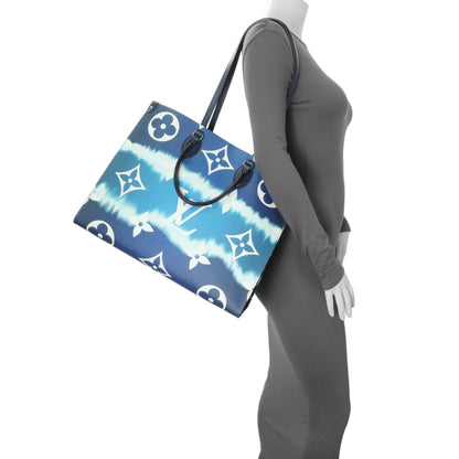 Exclusive Louis Vuitton Monogram Escale Onthego GM Blue — Alternate View 11