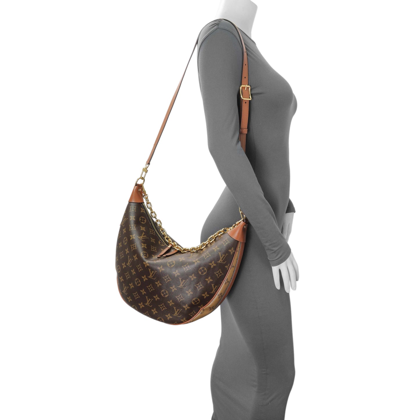 Exclusive Louis Vuitton Reverse Monogram Loop Hobo — Lifestyle View