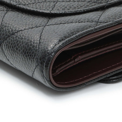 Exclusive Chanel Black Quilted Caviar Large Flap Wallet — Alternate View 9