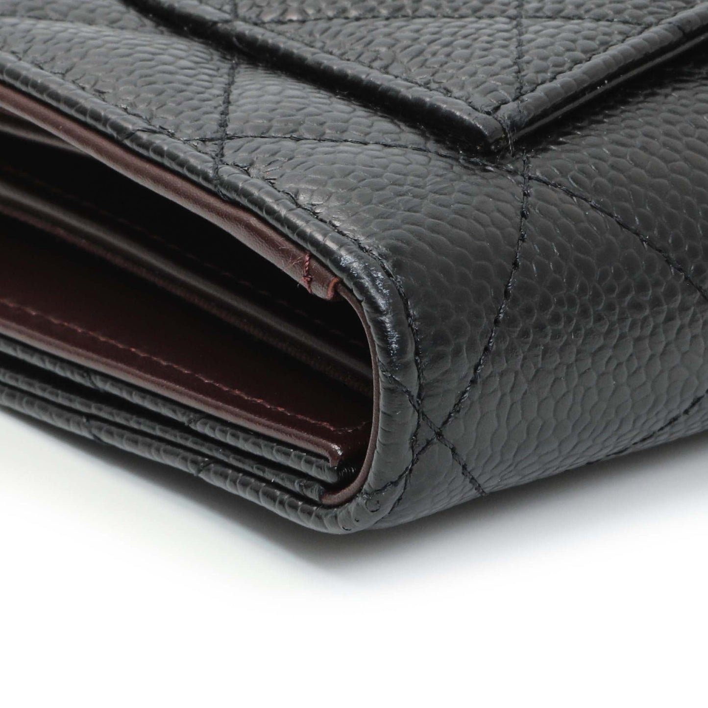 Exclusive Chanel Black Quilted Caviar Large Flap Wallet — Alternate View 10