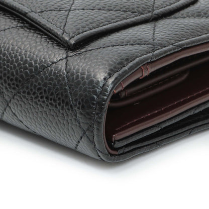 Exclusive Chanel Black Quilted Caviar Large Flap Wallet — Alternate View 11