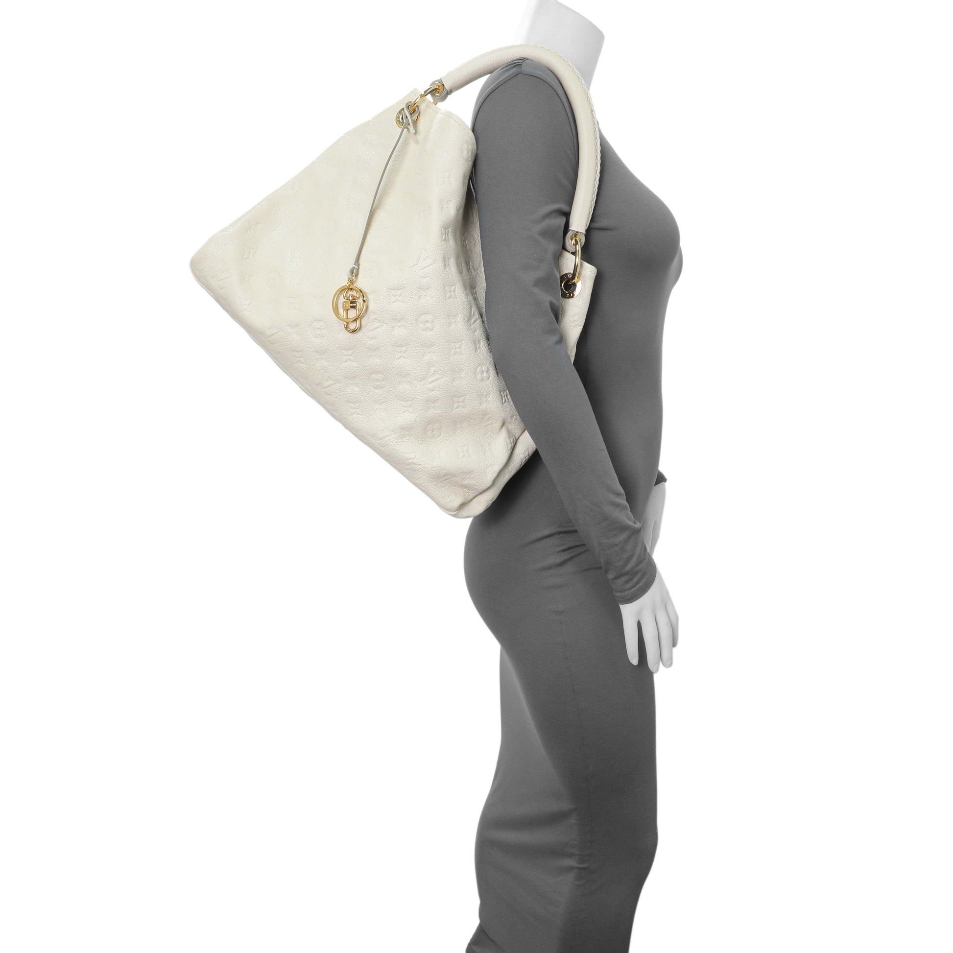 Exclusive Louis Vuitton White Empreinte Artsy MM — Alternate View 11