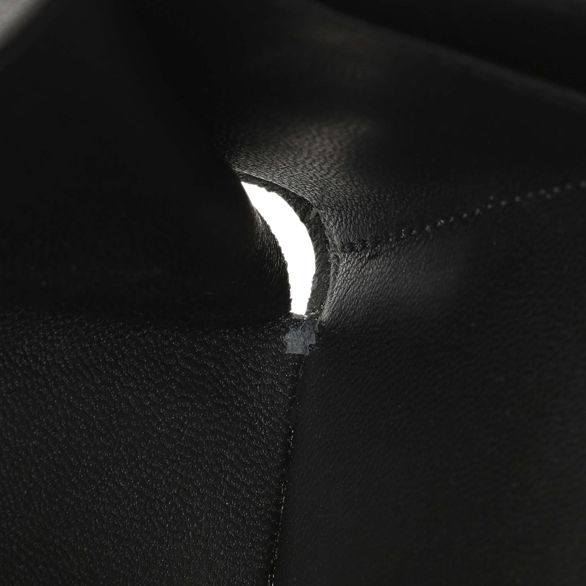 Exclusive Balenciaga Black Calfskin Hourglass Mini Wallet — Alternate View 10