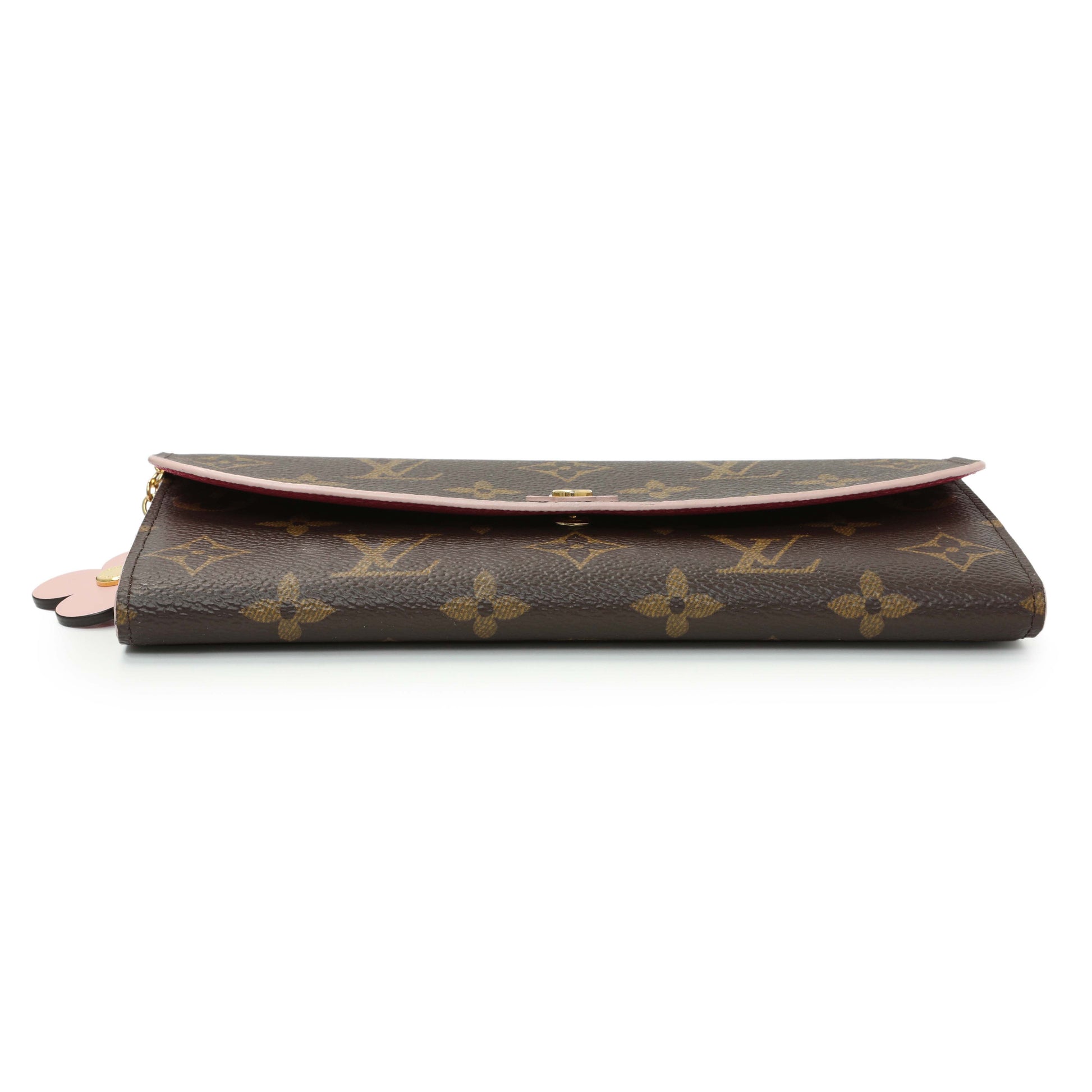 Exclusive Louis Vuitton Monogram Bloom Flower Emilie Wallet — Back View