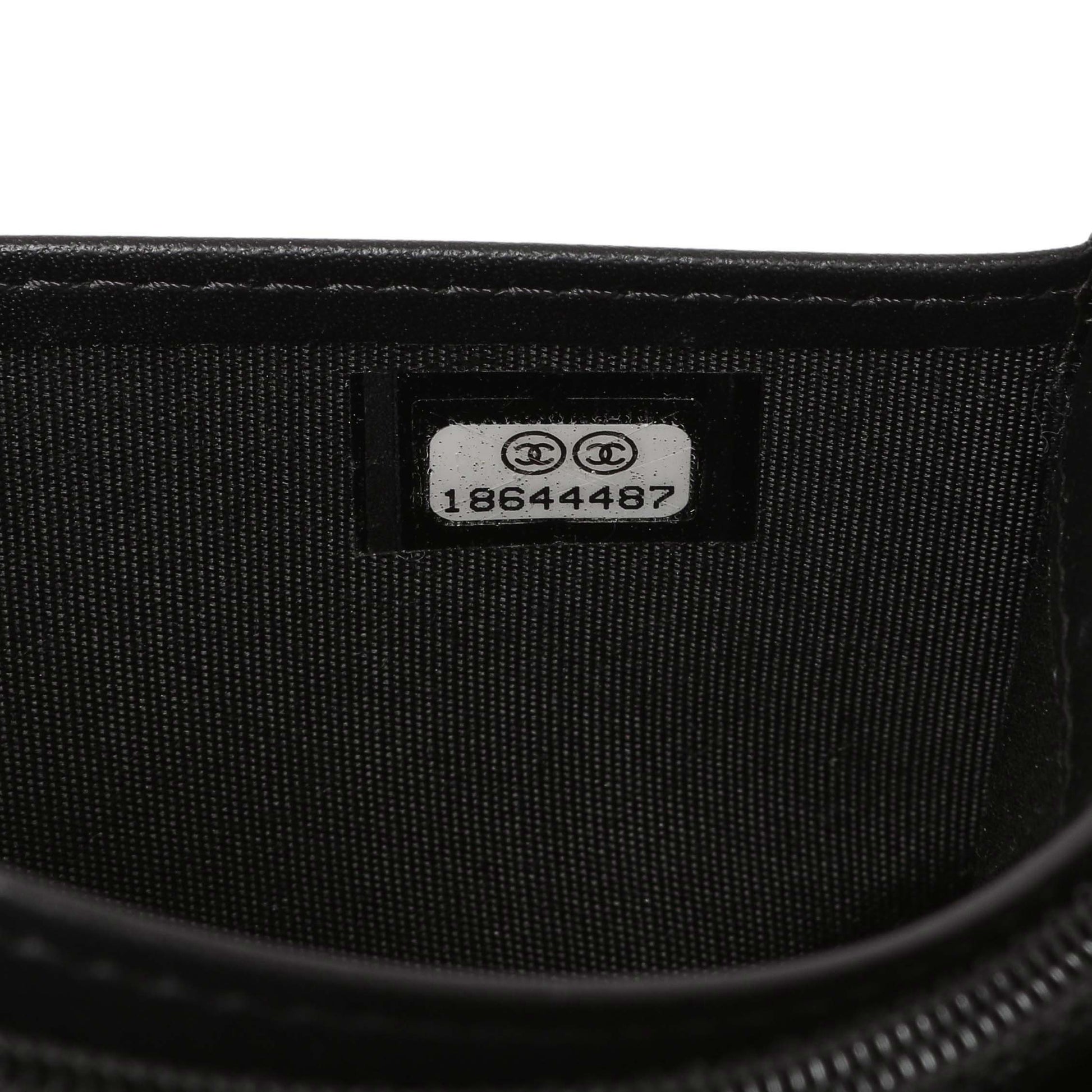 Exclusive Chanel Black Quilted Patent Yen Wallet — Alternate View 8