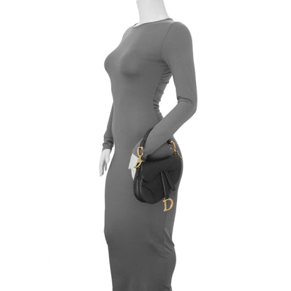 Exclusive Christian Dior Grained Calfskin Mini Saddle Bag — Alternate View 7