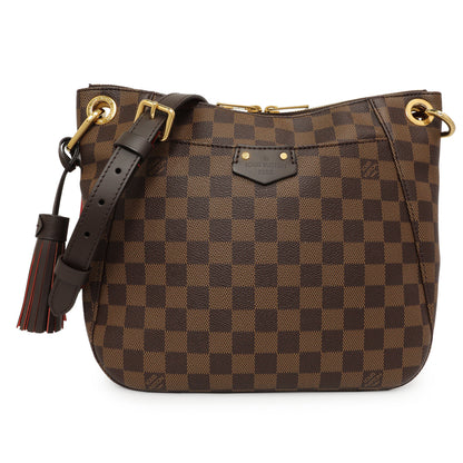 Exclusive Louis Vuitton Damier Ebene South Bank Besace — Front View