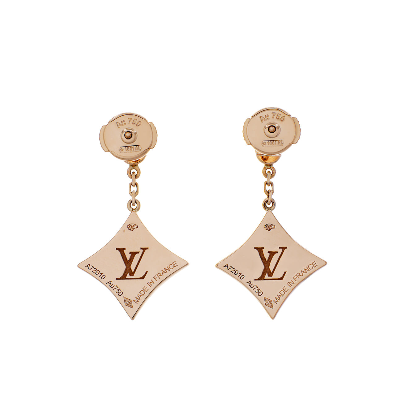 Exclusive Louis Vuitton Color Blossom BB Star Ear Stud Earrings — Side View