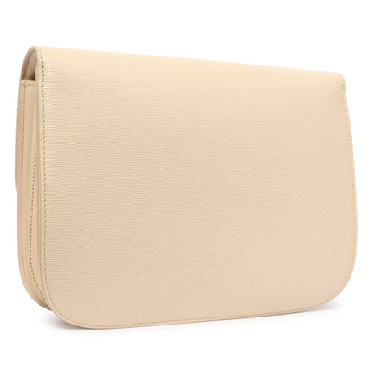 Exclusive Celine Powder Liege Calfskin Medium Classic Flap Bag — Side View