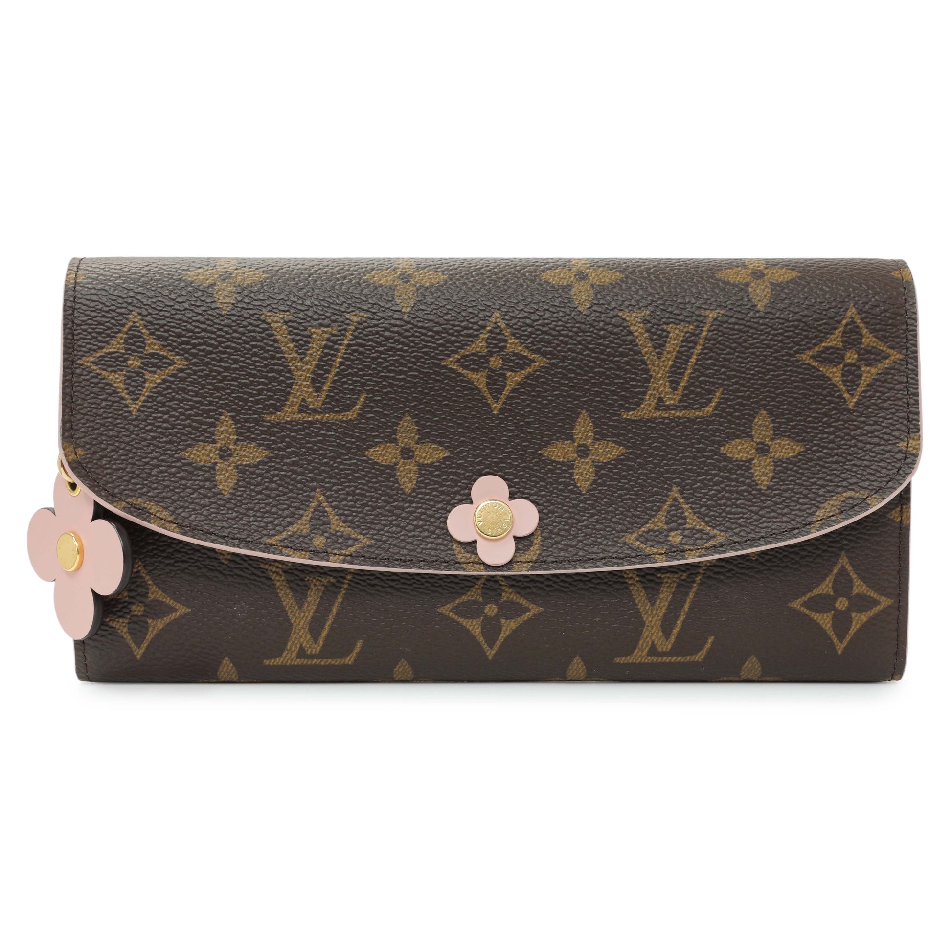 Exclusive Louis Vuitton Monogram Bloom Flower Emilie Wallet — Front View