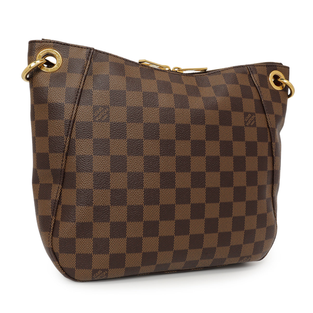 Exclusive Louis Vuitton Damier Ebene South Bank Besace — Side View