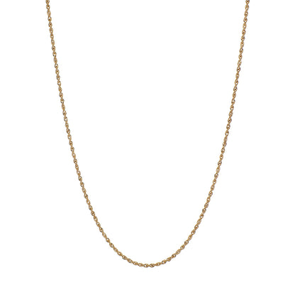 Exclusive 18K Yellow Gold Rope Chain — Front View