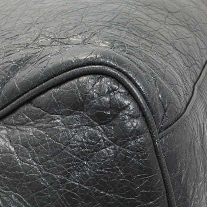Exclusive Balenciaga Anthracite Agneau Classic Hardware Velo Bag — Lifestyle View