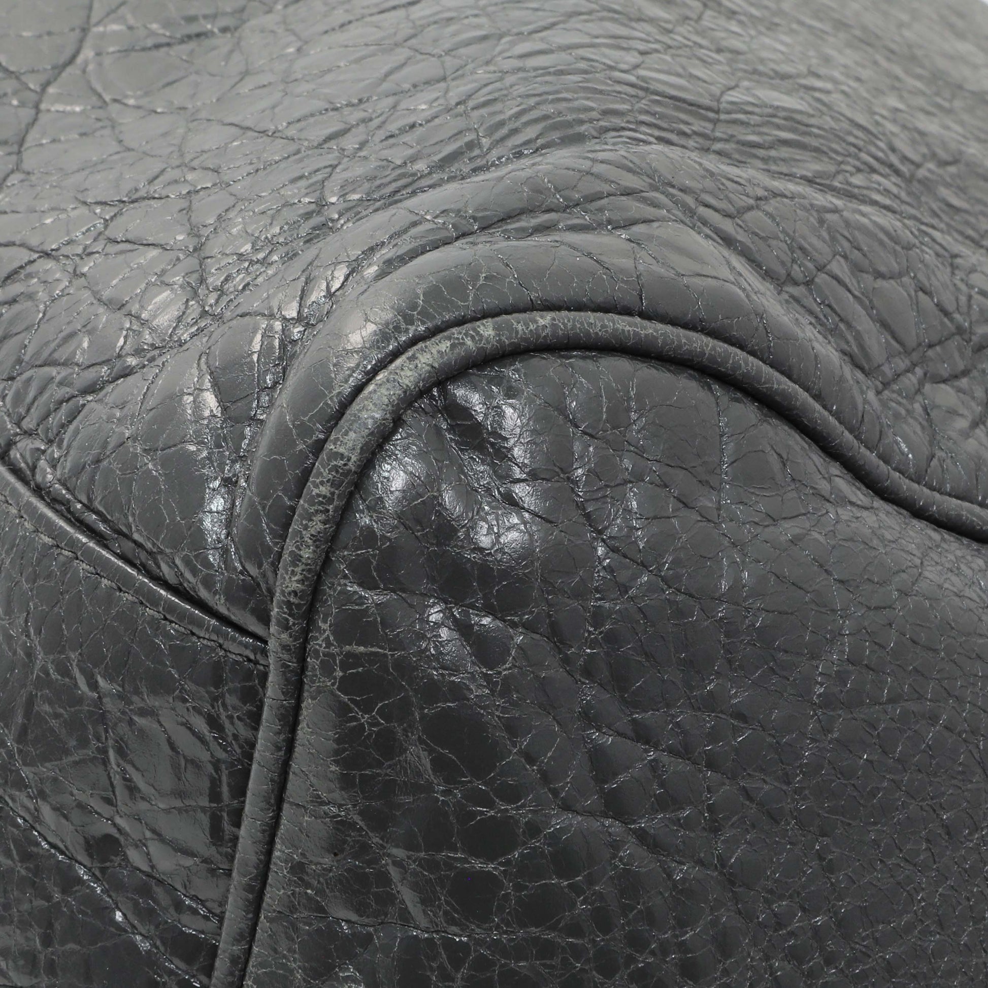 Exclusive Balenciaga Anthracite Agneau Classic Hardware Velo Bag — Alternate View 7