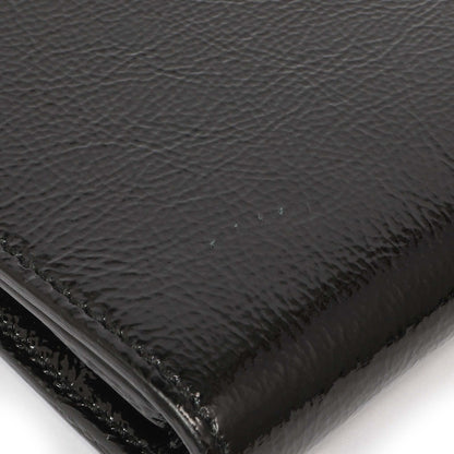 Exclusive Saint Laurent Black Textured Patent Monogram Small Belle De Jour Clutch — Alternate View 7