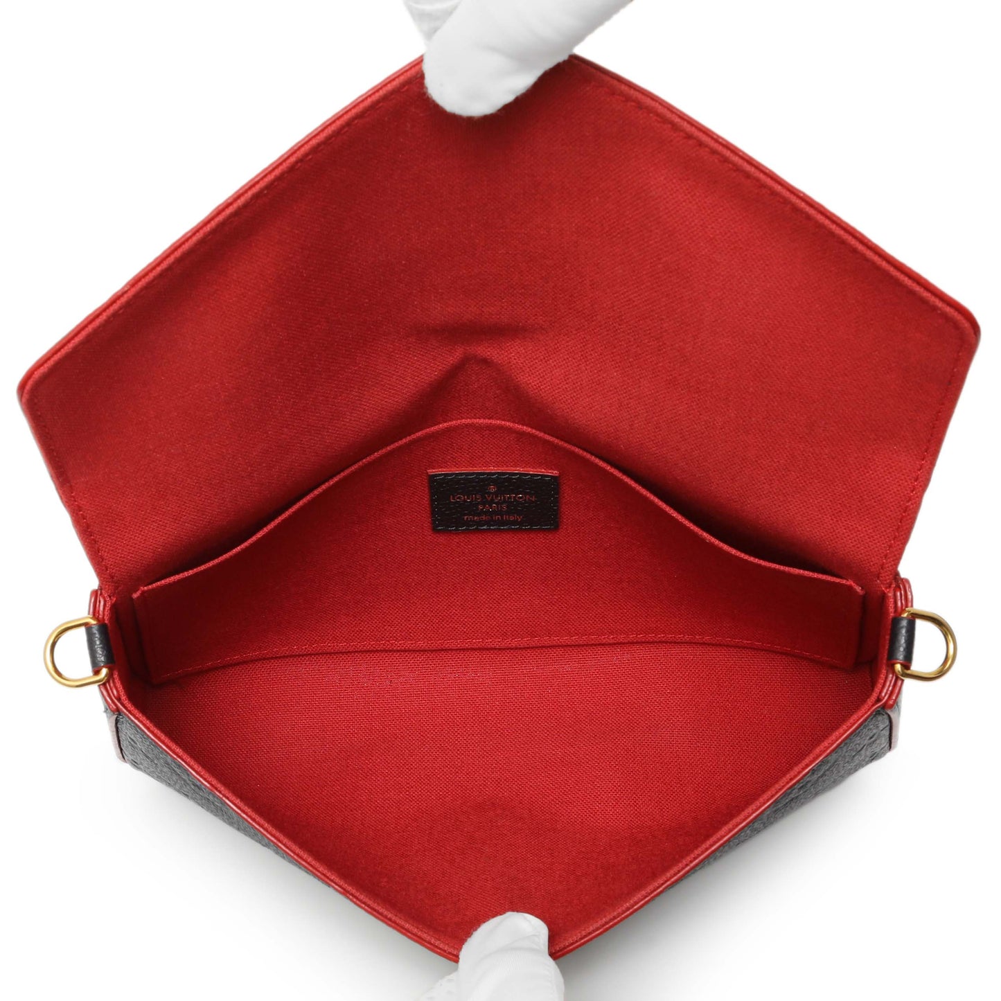 Exclusive Louis Vuitton Marine Rouge Empreinte Pochette Felicie Chain Wallet — Alternate View 9