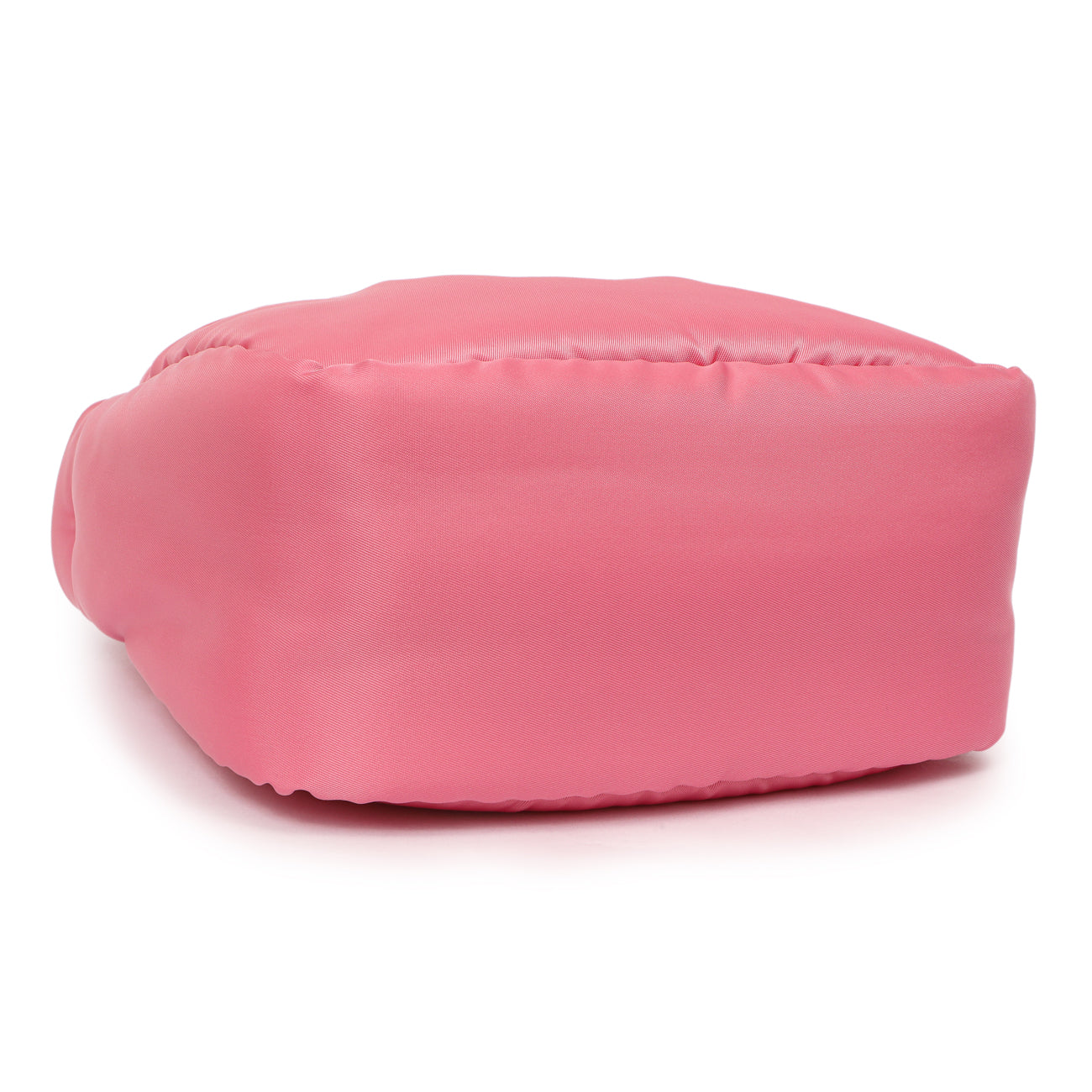 Exclusive Prada Pink Re-Nylon Mini Padded Soft Tote — Back View