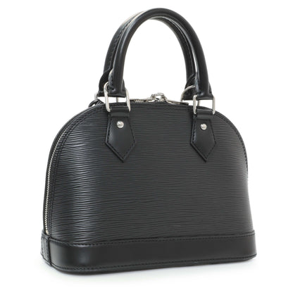 Exclusive Louis Vuitton Black Epi Alma BB — Side View