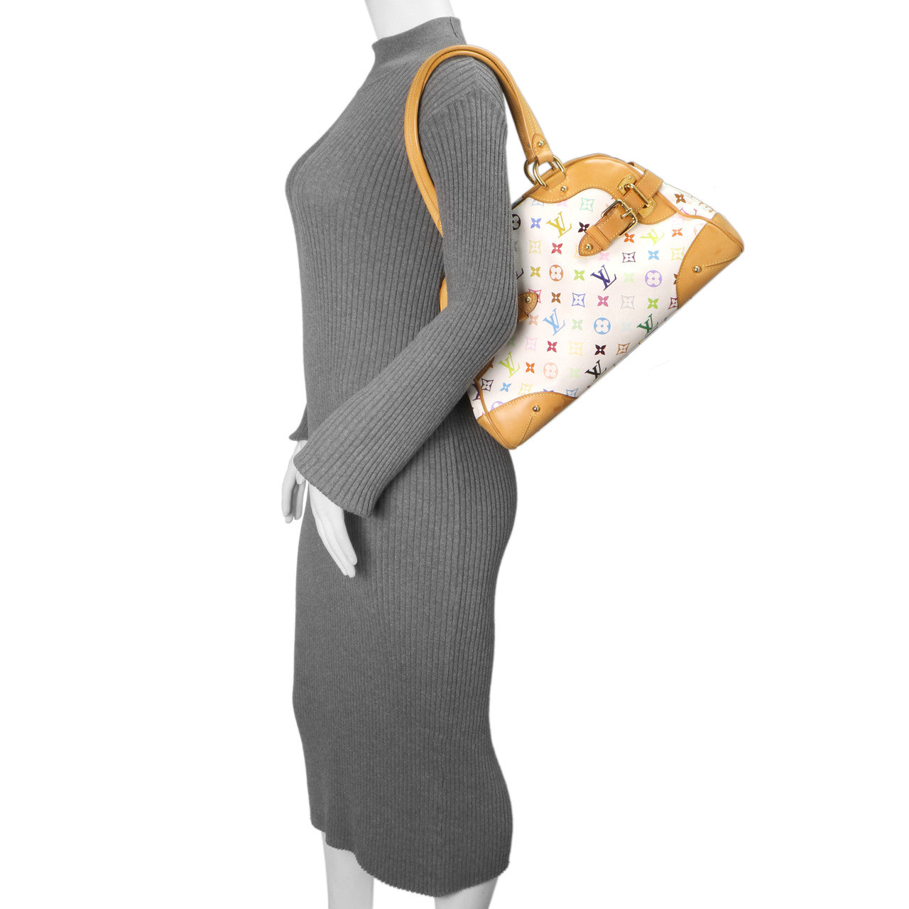 Exclusive Louis Vuitton White Multicolor Monogram Claudia — Alternate View 14