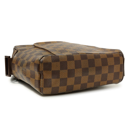 Exclusive Louis Vuitton Damier Ebene Olav PM Messenger — Back View