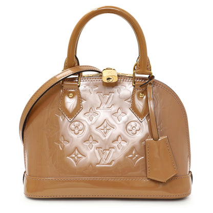 Exclusive Louis Vuitton Rose Velours Vernis Alma BB — Front View