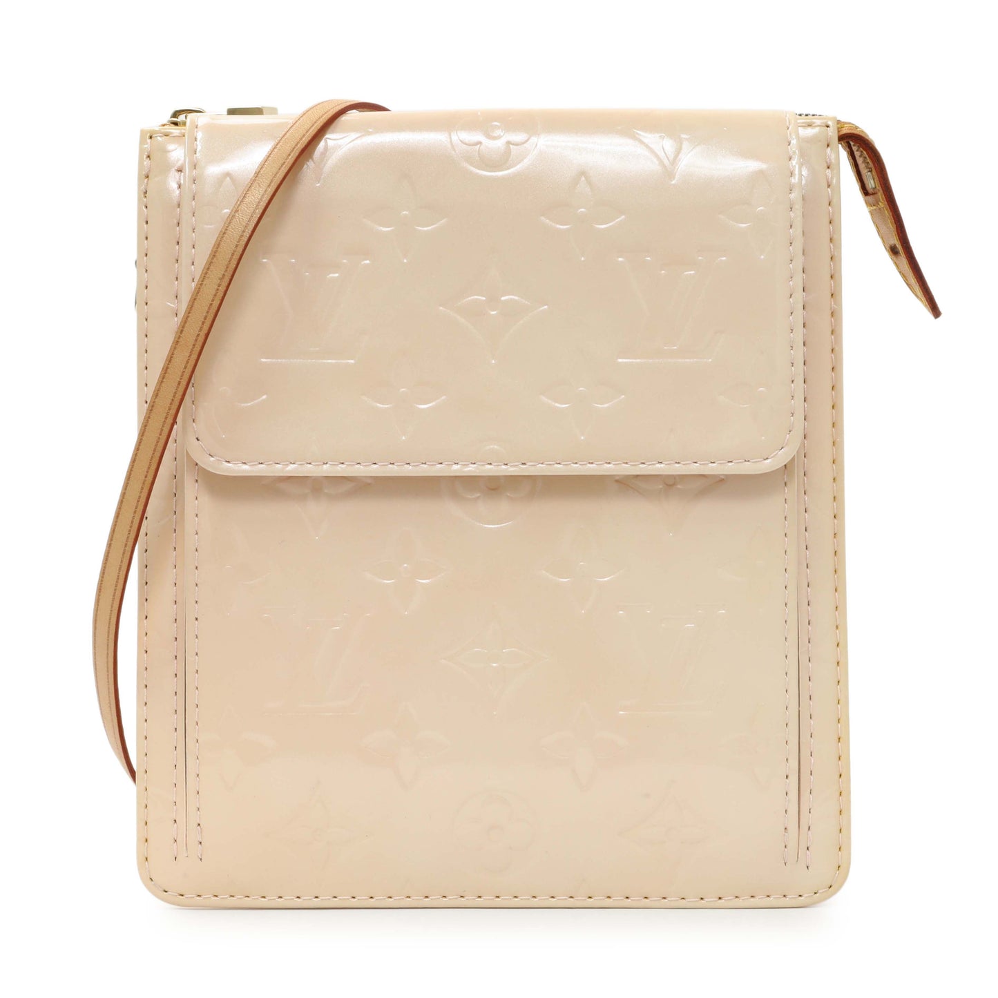 Exclusive Louis Vuitton Marshmallow Vernis Mott Bag — Front View