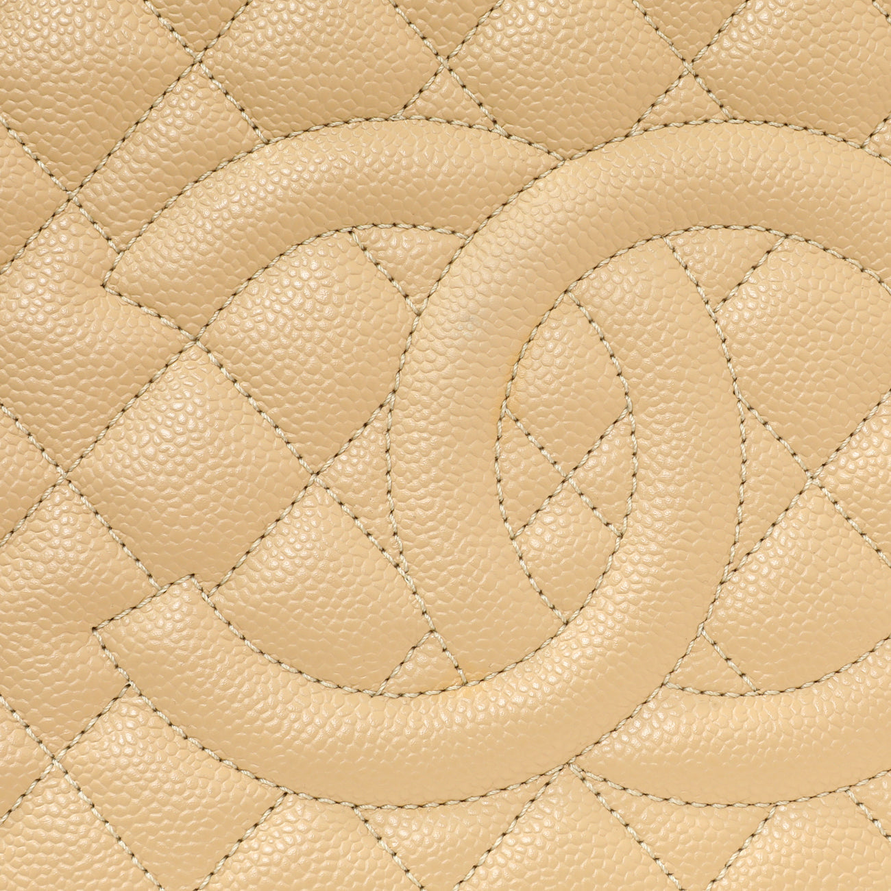Exclusive Chanel Beige Quilted Caviar Grand Shopping Tote GST — Alternate View 11