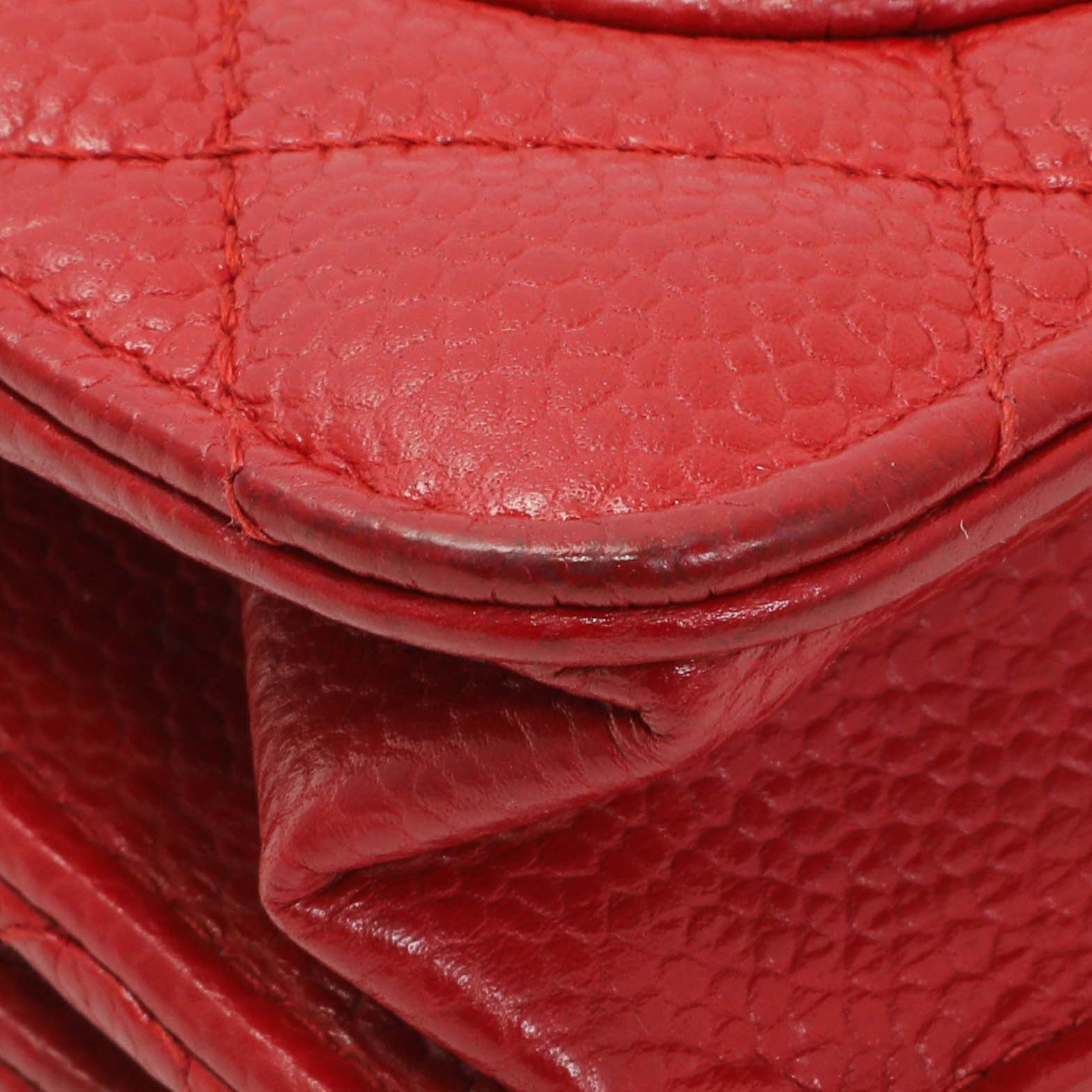 Exclusive Chanel Red Caviar Classic Wallet On Chain — Lifestyle View