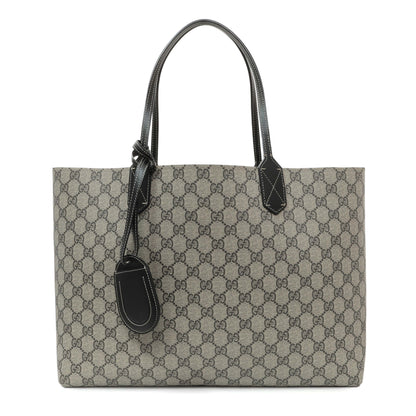 Exclusive Gucci GG Supreme Coated Canvas Reversible Medium Tote — Front View