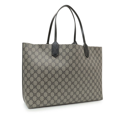 Exclusive Gucci GG Supreme Coated Canvas Reversible Medium Tote — Side View