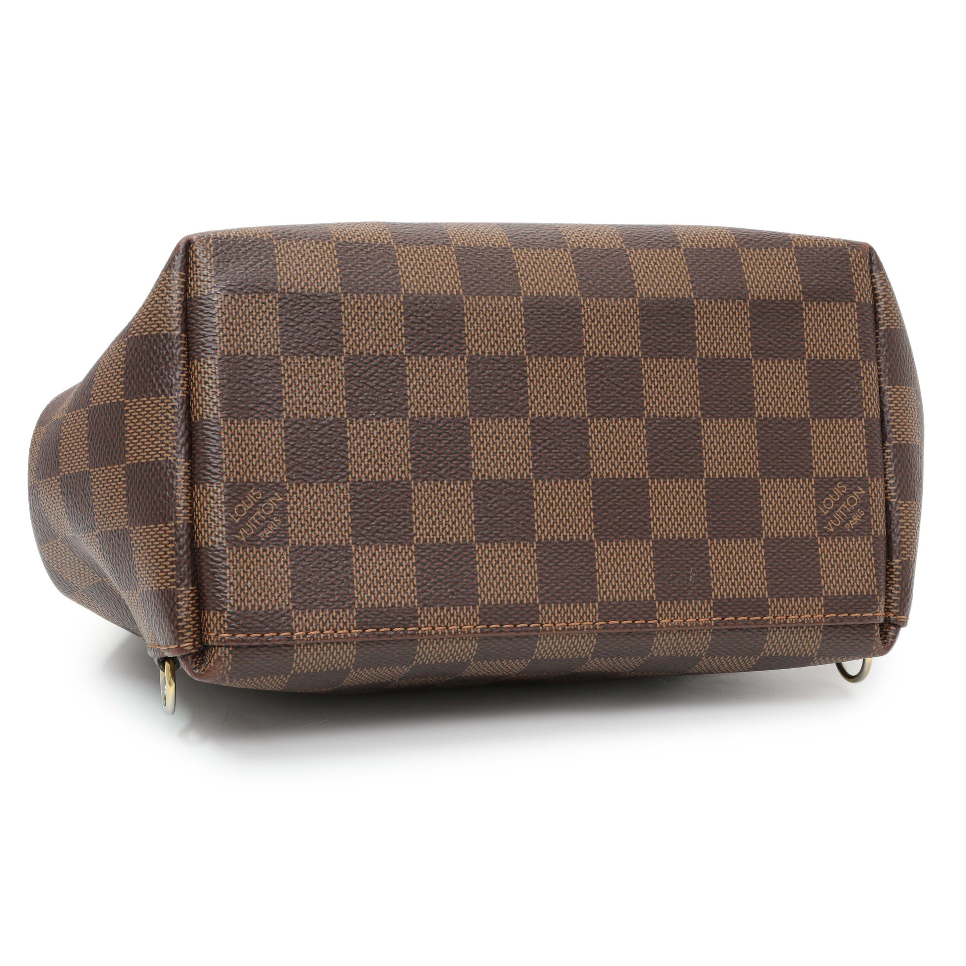 Exclusive Louis Vuitton Red Damier Ebene Clapton Backpack — Back View