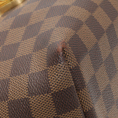 Exclusive Louis Vuitton Red Damier Ebene Clapton Backpack — Top View