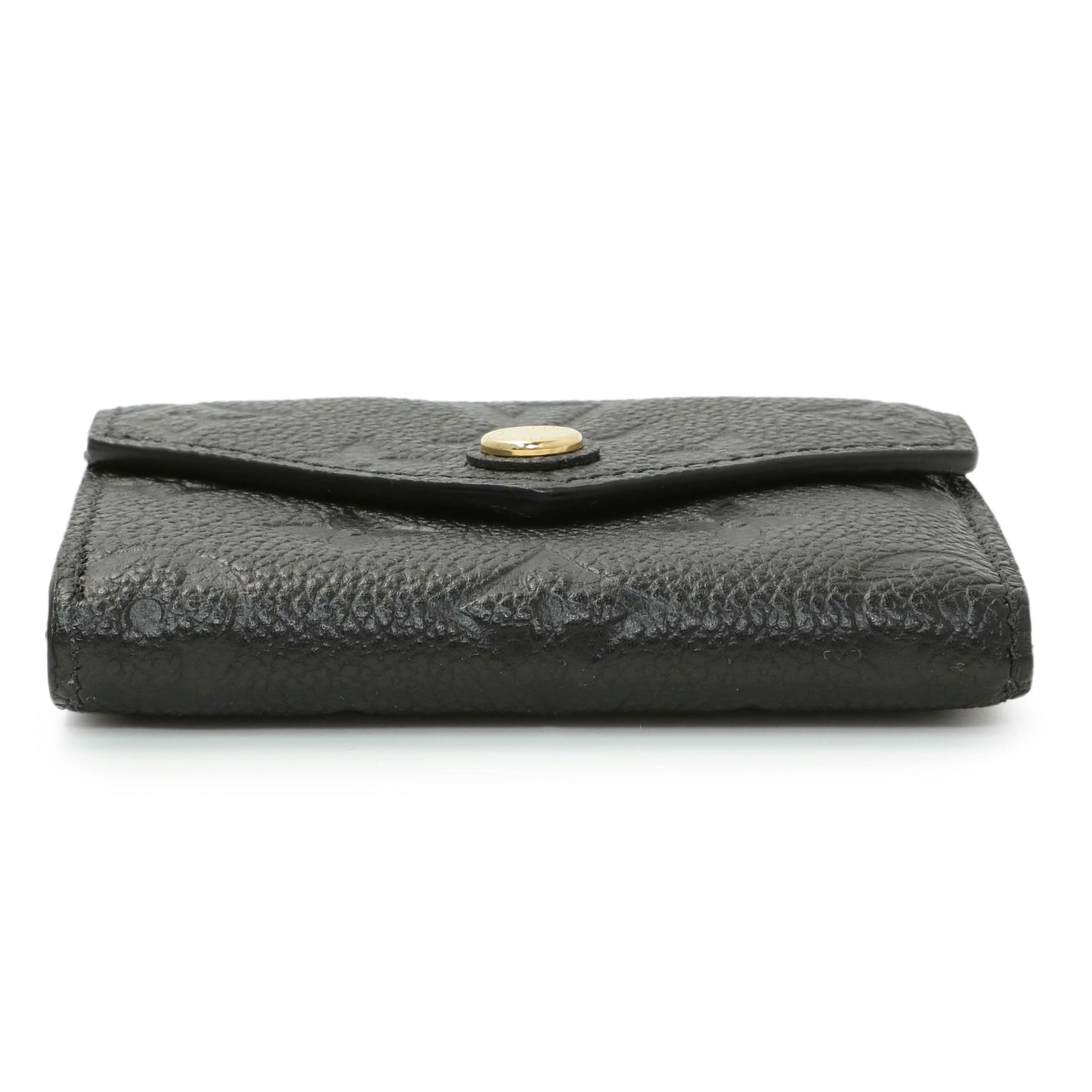 Exclusive Louis Vuitton Black Monogram Empreinte Leather Victorine Wallet — Back View