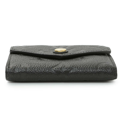 Exclusive Louis Vuitton Black Monogram Empreinte Leather Victorine Wallet — Back View