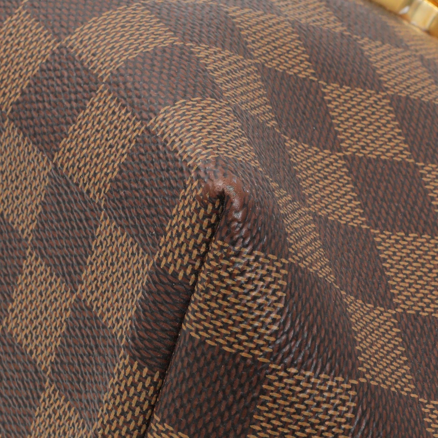 Exclusive Louis Vuitton Red Damier Ebene Clapton Backpack — Detail View
