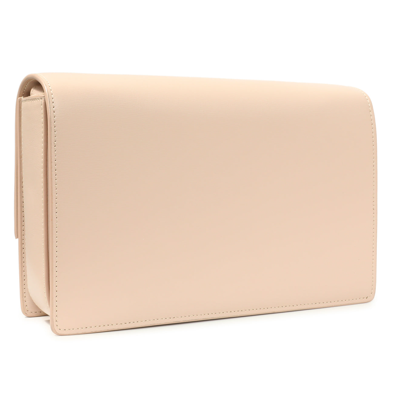 Exclusive Saint Laurent Marble Pink Smooth Calfskin Suede Medium Bellechasse Bag — Back View