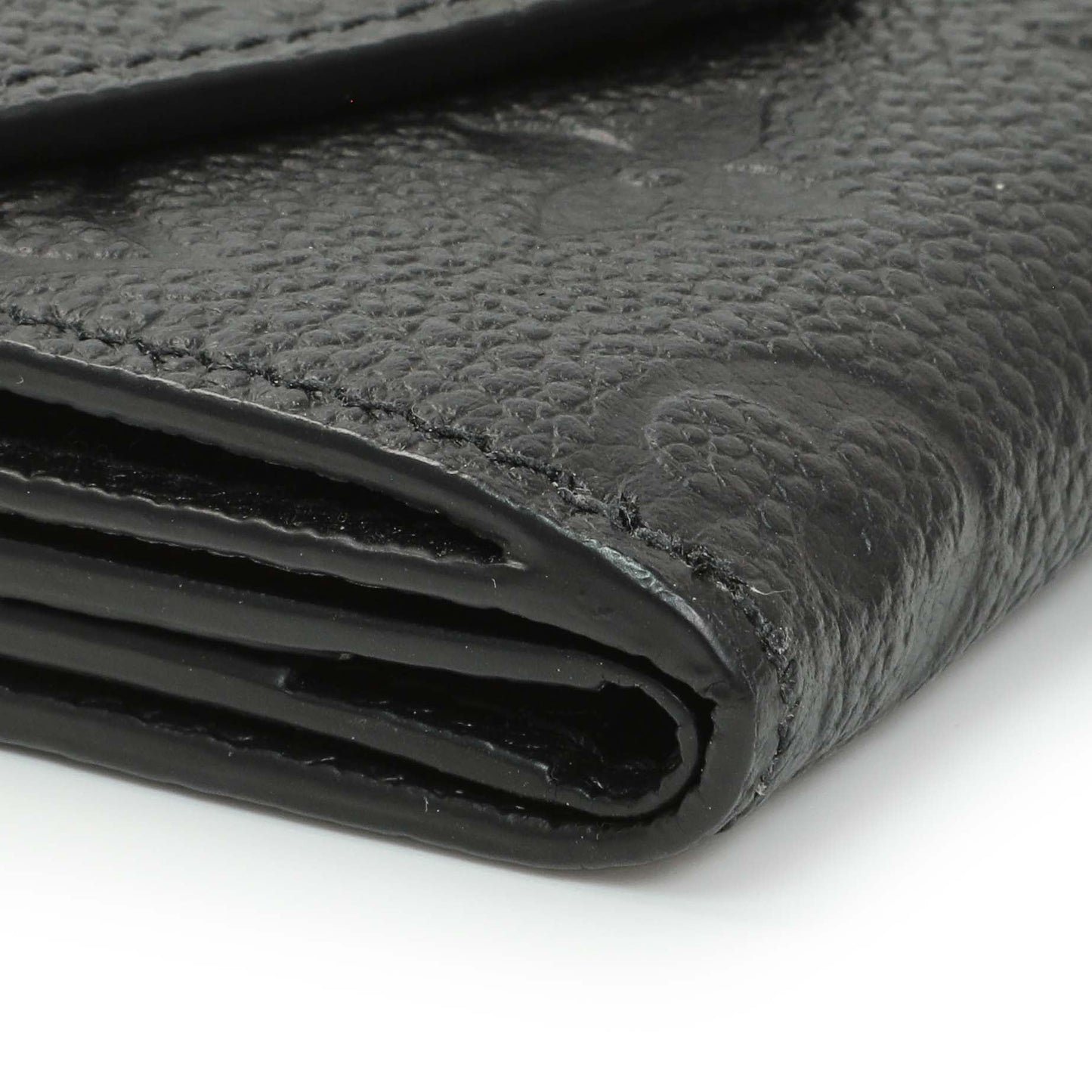 Exclusive Louis Vuitton Black Monogram Empreinte Leather Victorine Wallet — Top View