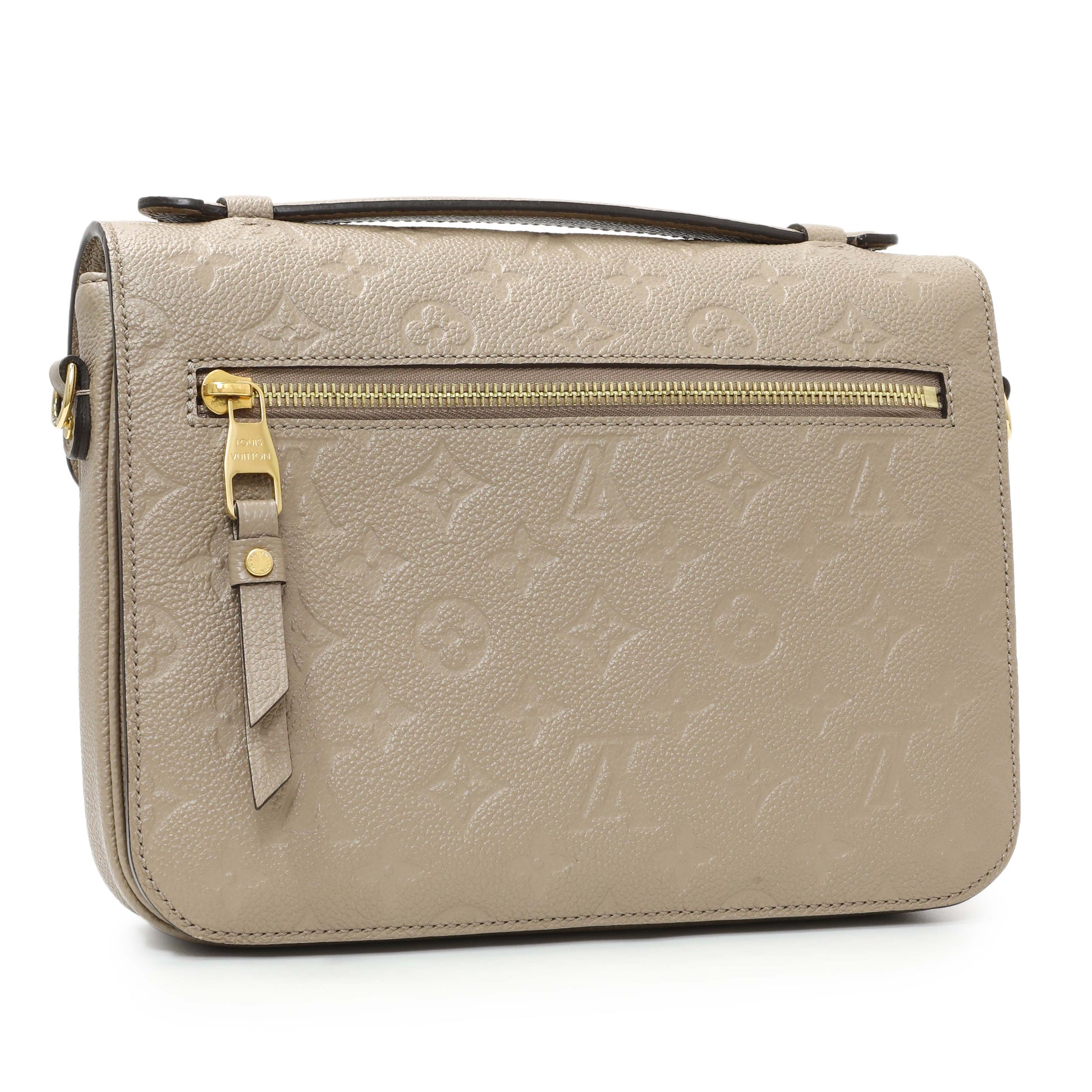 Exclusive Louis Vuitton Tourterelle Empreinte Pochette Metis — Side View
