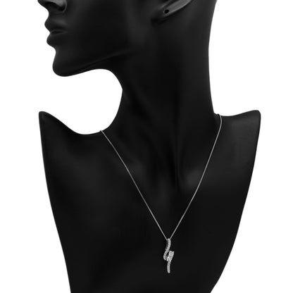 Exclusive 14K White Gold 1.08 Carat Diamond Pendant — Top View