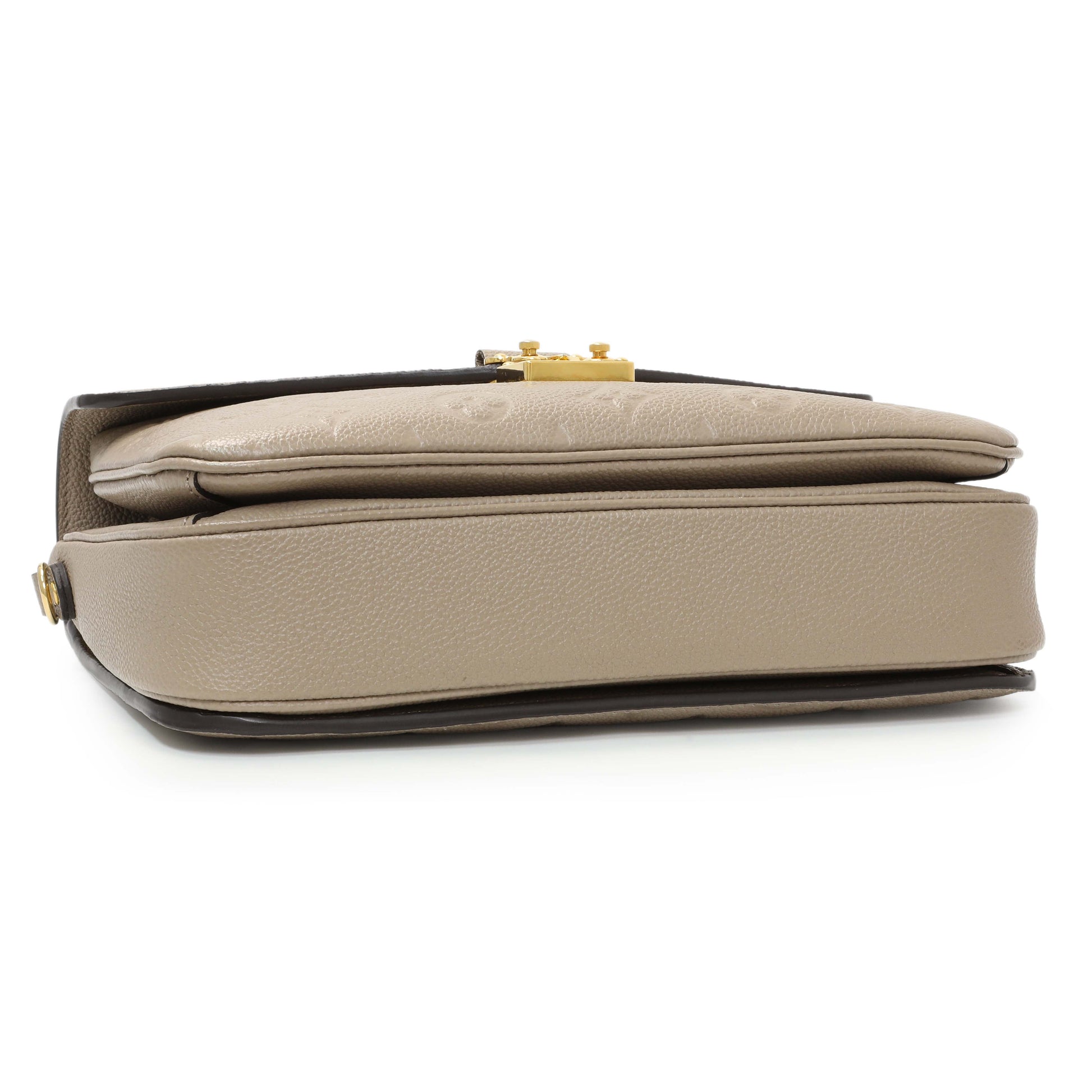 Exclusive Louis Vuitton Tourterelle Empreinte Pochette Metis — Back View