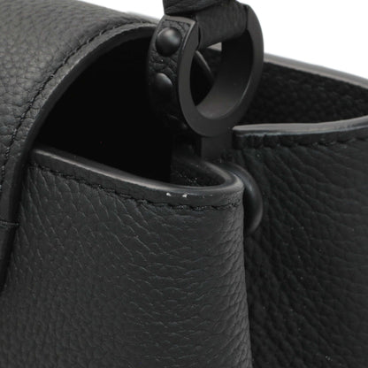 Exclusive Louis Vuitton Black Matte Taurillon Capucines East West Mini — Detail View