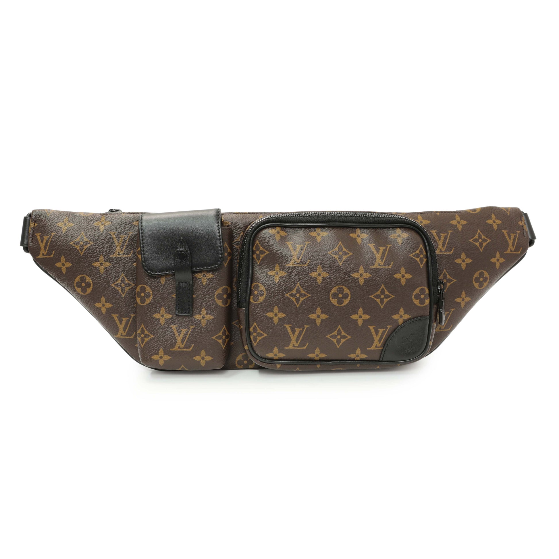 Exclusive Louis Vuitton Monogram Macassar Christopher Bumbag — Front View