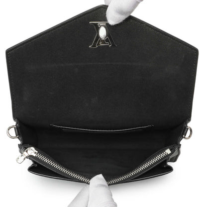 Exclusive Louis Vuitton Black Calfskin Mylockme Chain Pochette — Alternate View 10