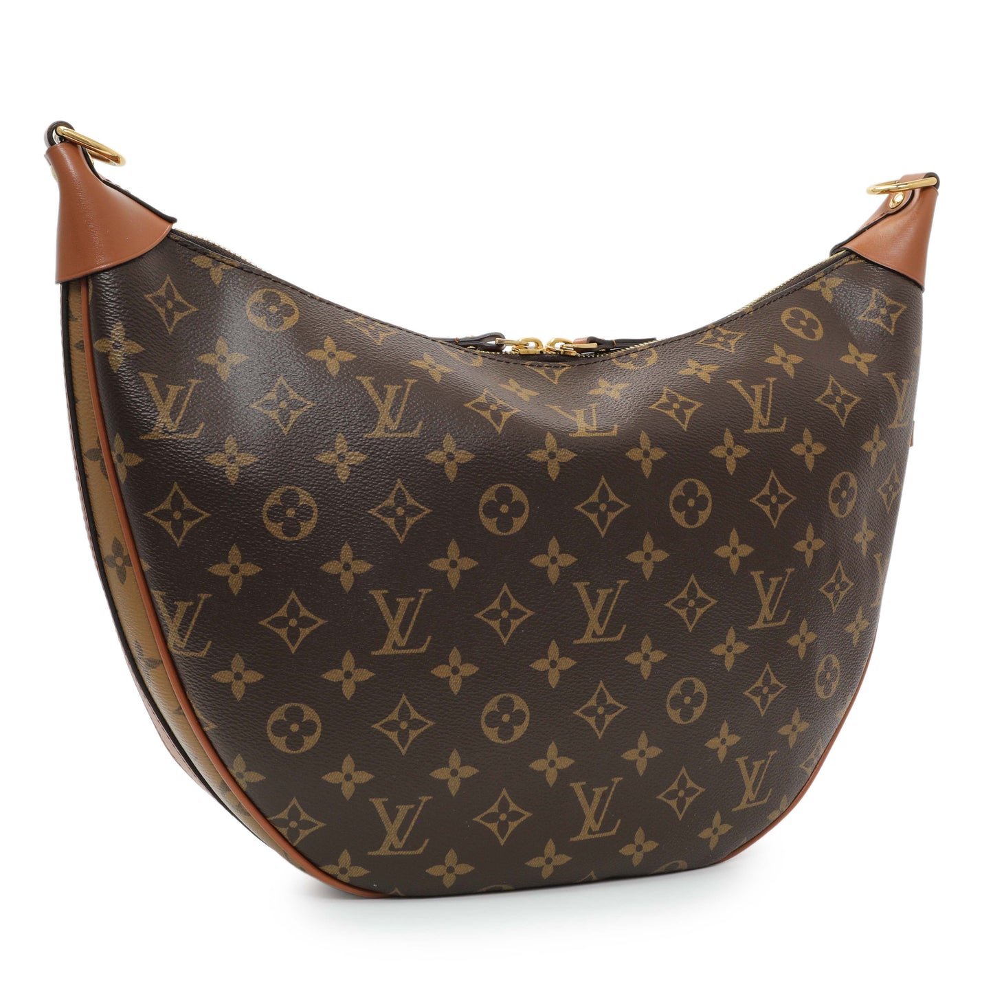 Exclusive Louis Vuitton Reverse Monogram Loop Hobo — Side View